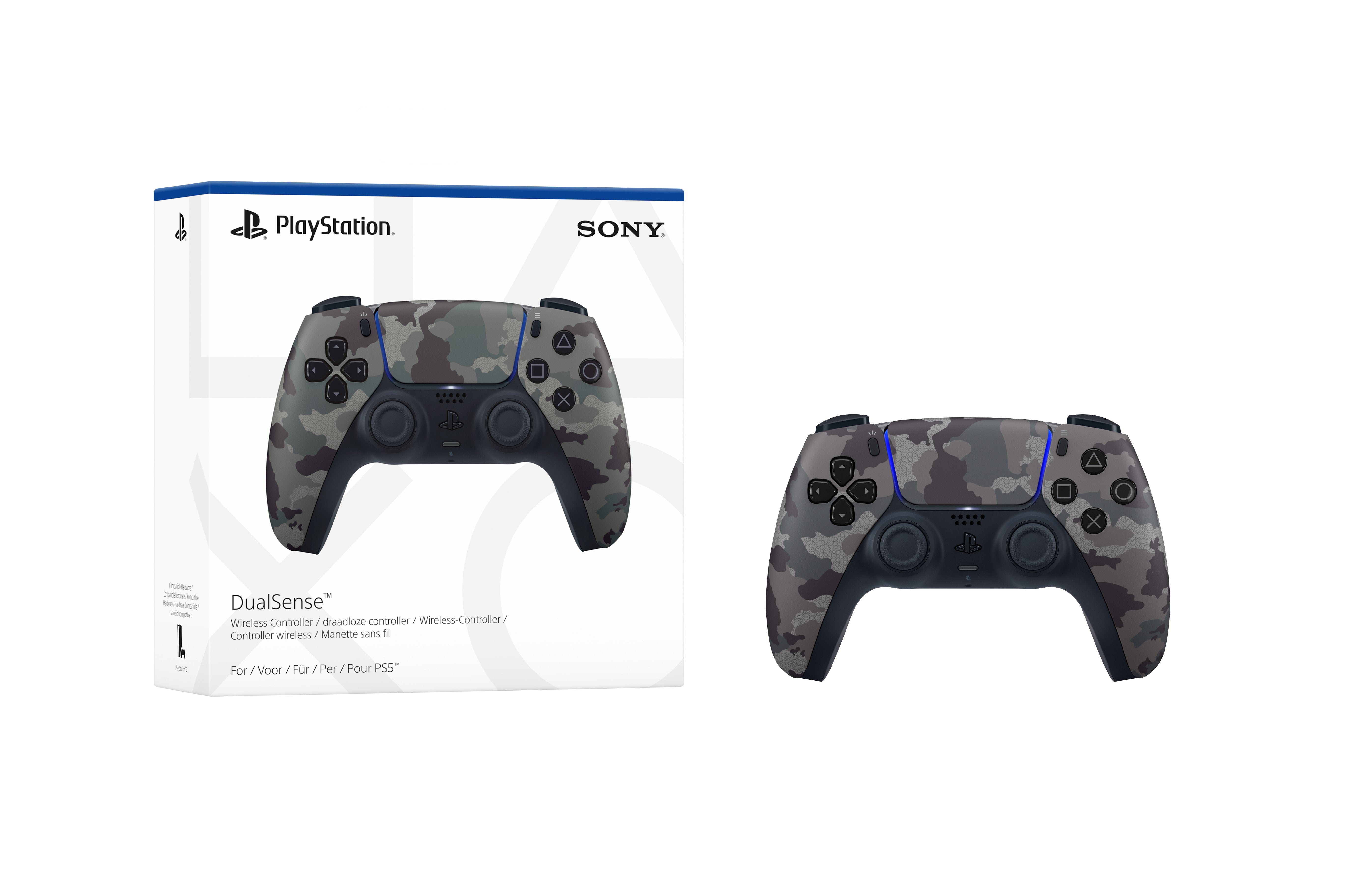 Sony Dualsense Camuflaje, Gris Bluetooth Gamepad Analógico/Digital Playstation 5
