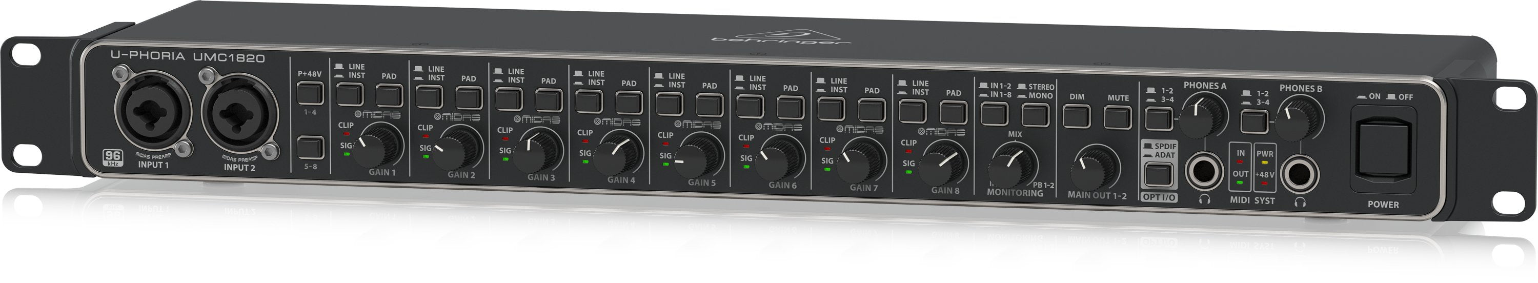 Behringer Umc1820 - Interfaz De Audio Usb
