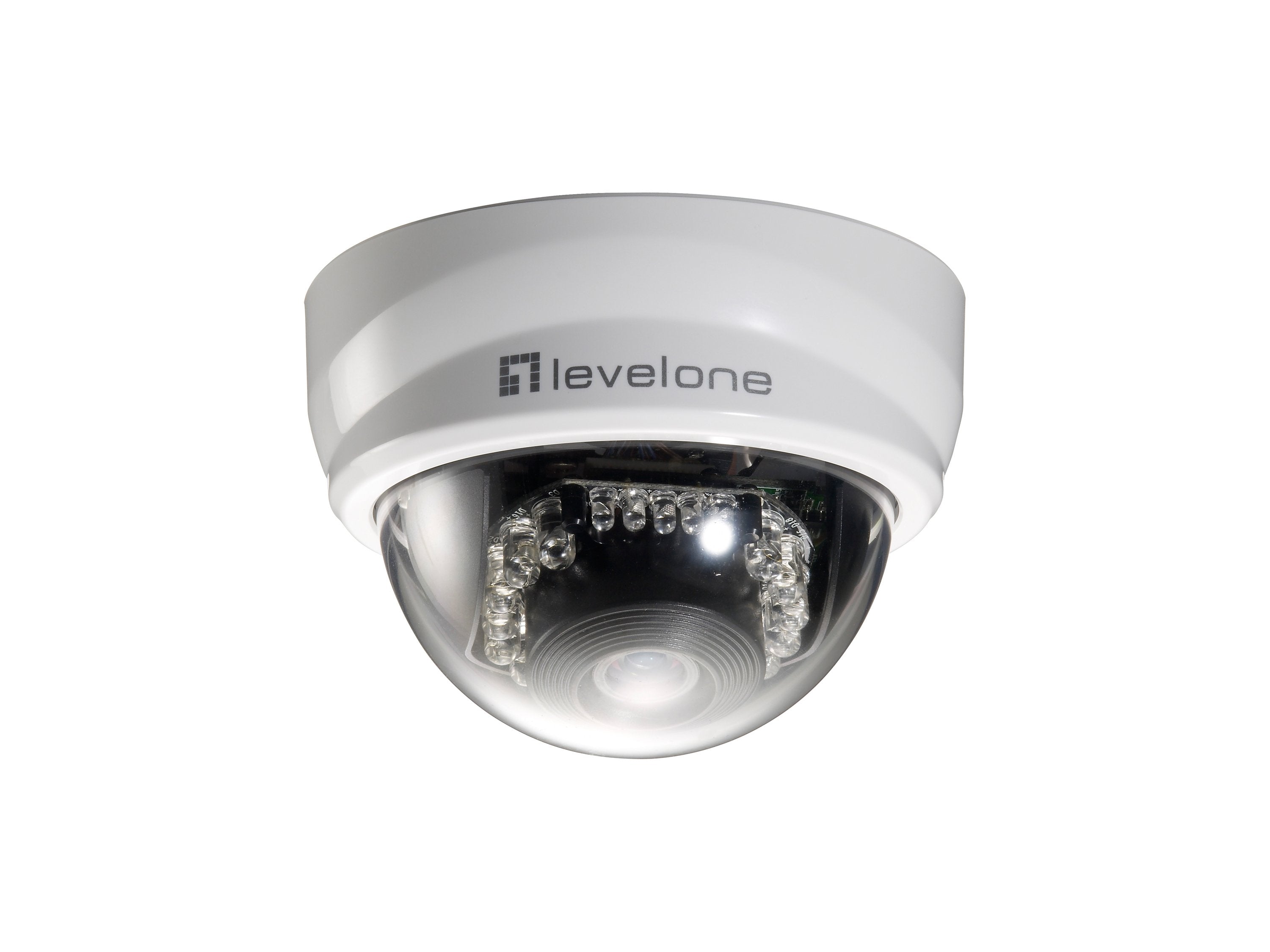 Level One Camara Ip Mini Domo No Wifi 2 Megapixel Dia&Noche Poe Exterior Fcs-3101
