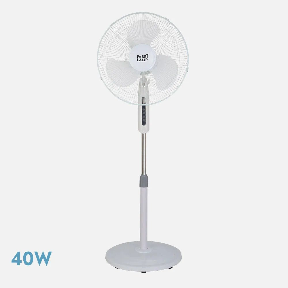 Ventilador De Pie Etesio Blanco 3 Velocidades 40w 3 Aspas Oscilante