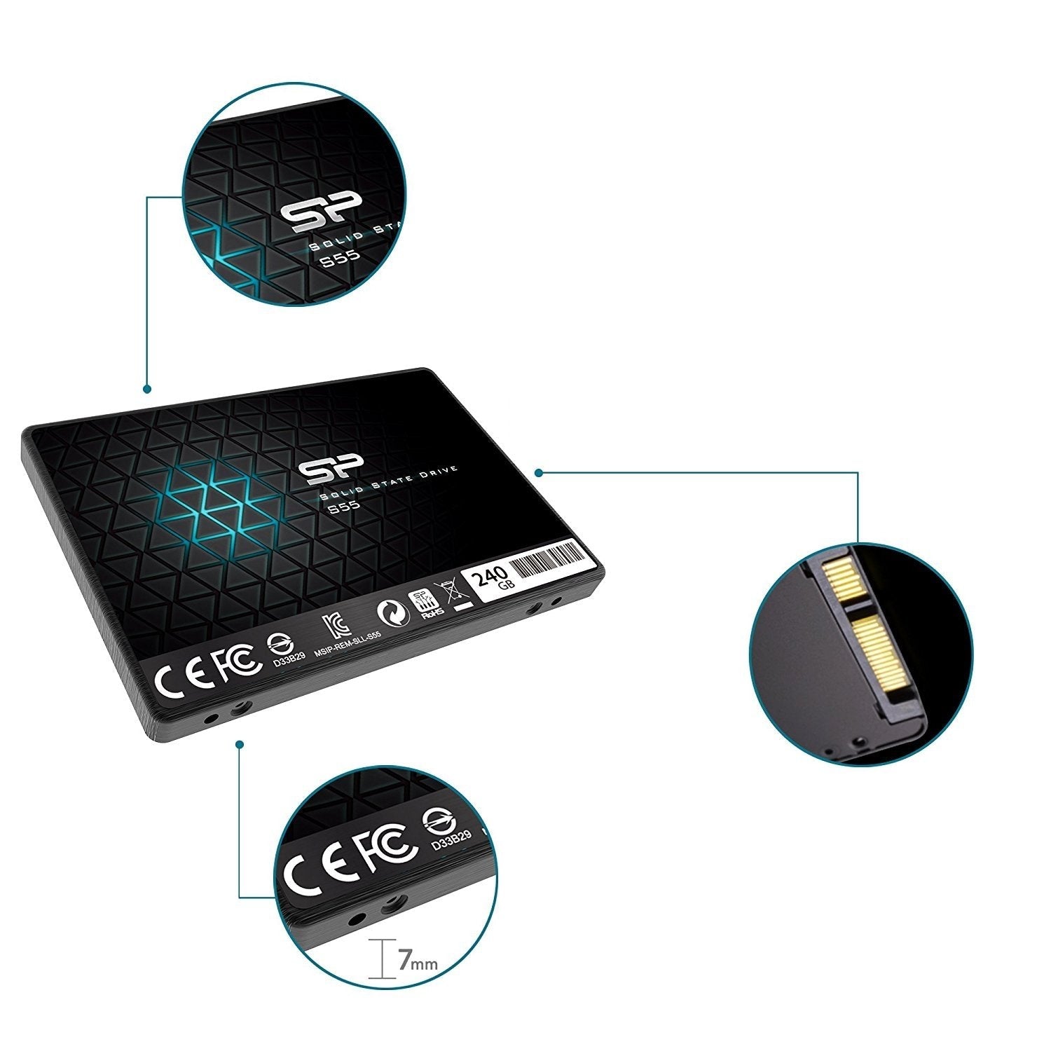 EAN 4712702629156 - Silicon Power Slim S55 240 GB 2.5" Serial ATA III TLC imagen 6