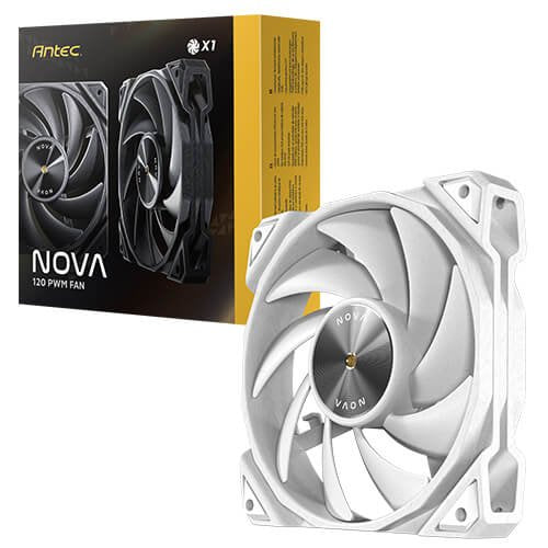Ventilador Pc Auxiliar Nova 120 Blanco Antec 120mm/ Hasta 3200 Rpm,/ Hasta 38.7 Db(A)
