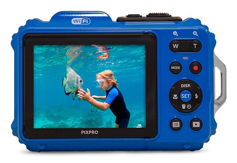 Pack Cámara Digital Kodak Pixpro Wpz2bl6 + 2 Baterías + 1 Microsd 16mp Zoom Óptico 4x Azul