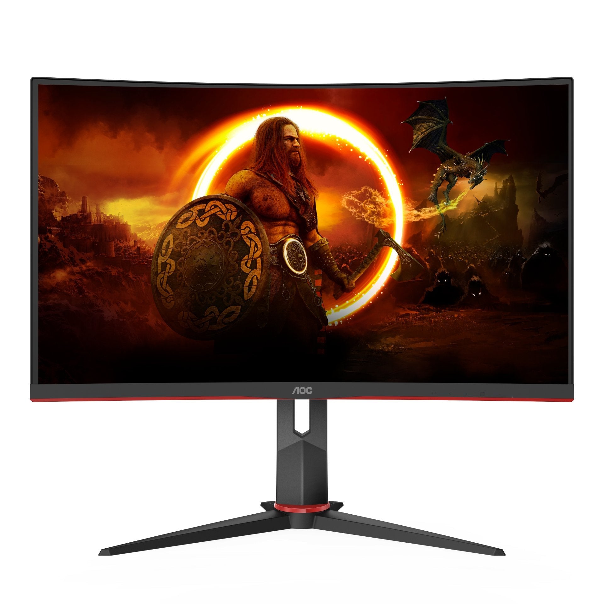 Monitor Aoc Cq27g2s Bk 27" Qhd Va 16:9 144hz 4ms Hdmi 2.0x2 Displayport 1.2x1 Usb 3.0