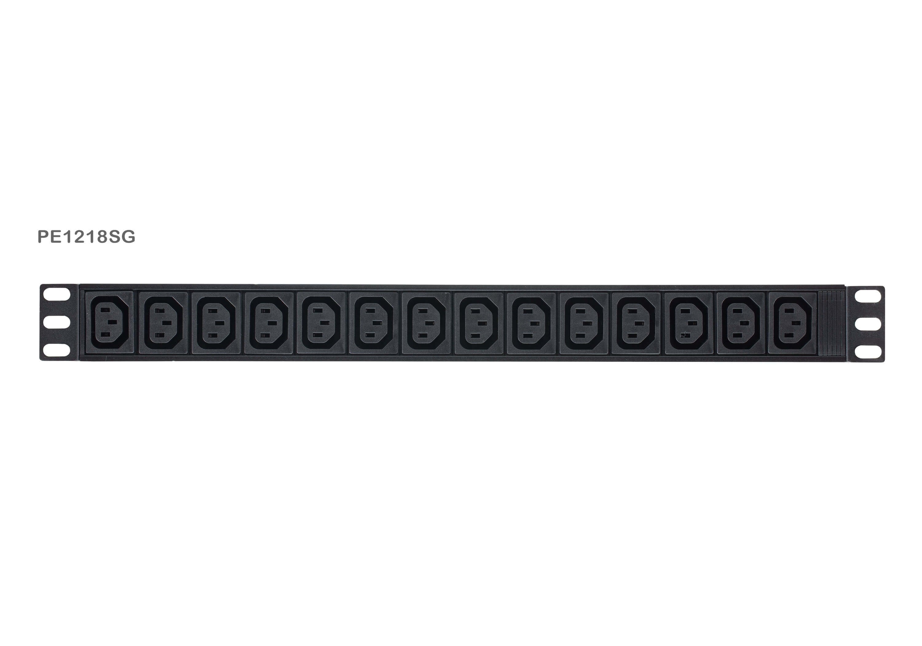 18-Outlet 1u Pdu With Current Accs And Voltage Lcd Display Overcurr