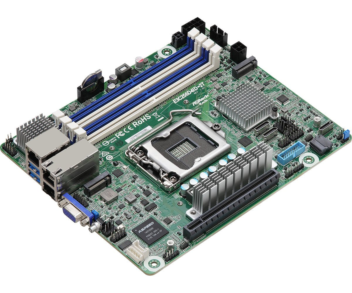 EAN 4710483936302 - Asrock E3C256D4ID-2T placa base Intel C256 LGA 1200 (Socket H5) mini ITX imagen 2
