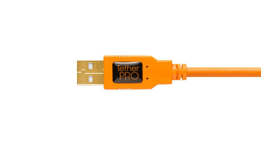 Tether Tools Cu5451 Cable Usb 4,6 M 2.0 Usb A Mini-Usb B Naranja