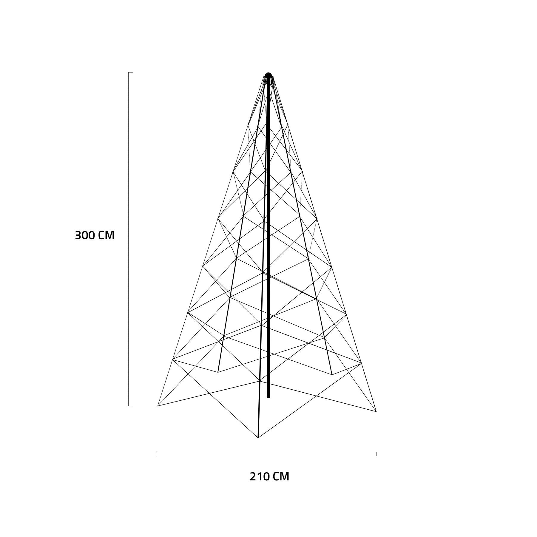 EAN 8721022290973 - Hombli HBCT-0121 árbol de navidad artificial Con luces incorporadas imagen 3