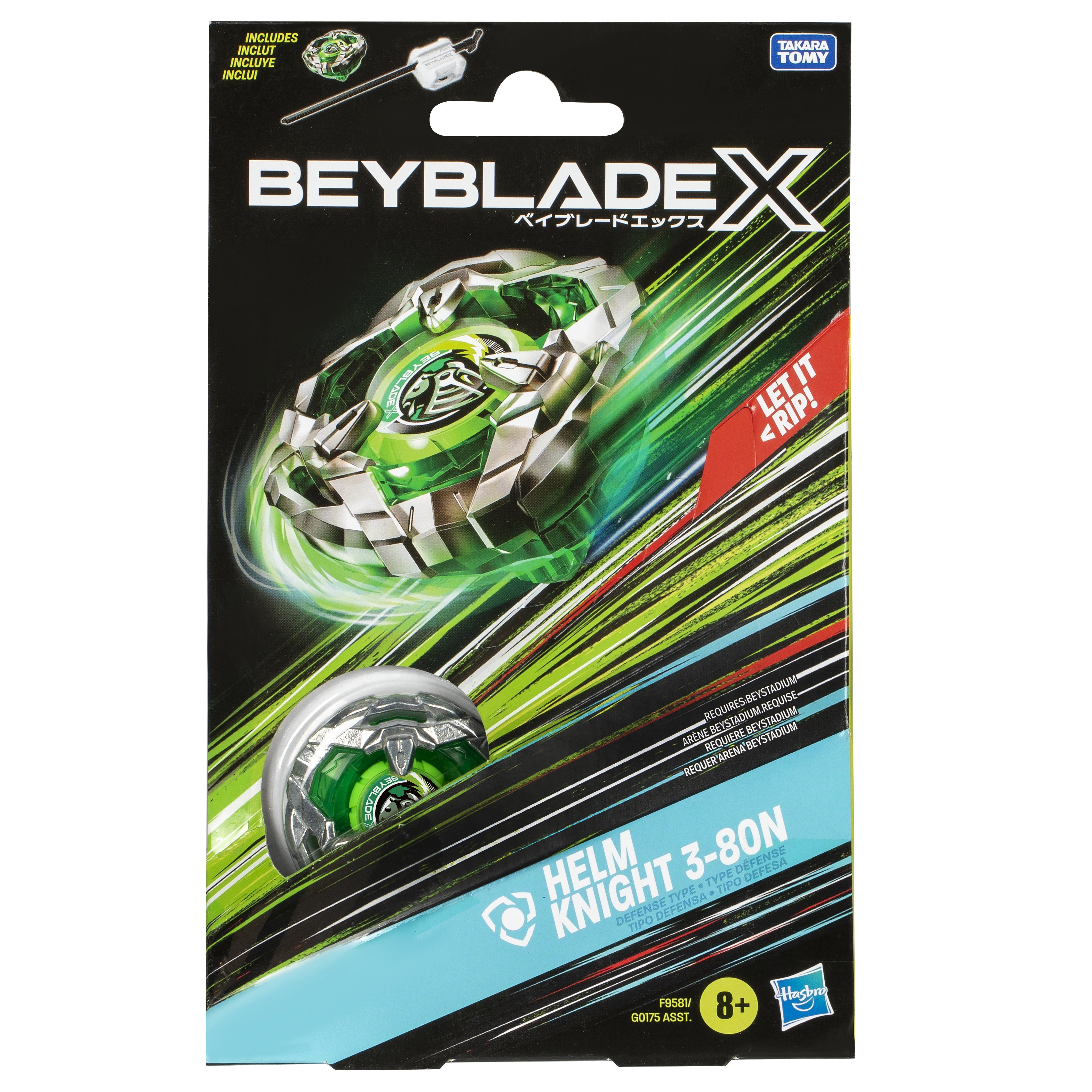 Juego Kit Inicial Sword Dran 3-60f Beyblade X Surtido