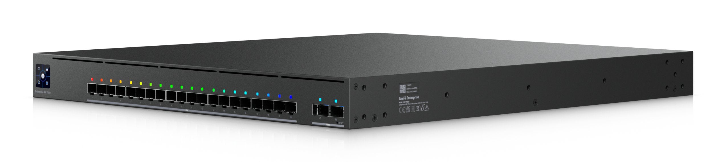 Av Switch Full Managed Layer3 22 Port 20x Sfp+ 2x Qsfp28 19 Unifi Eav-Fiber