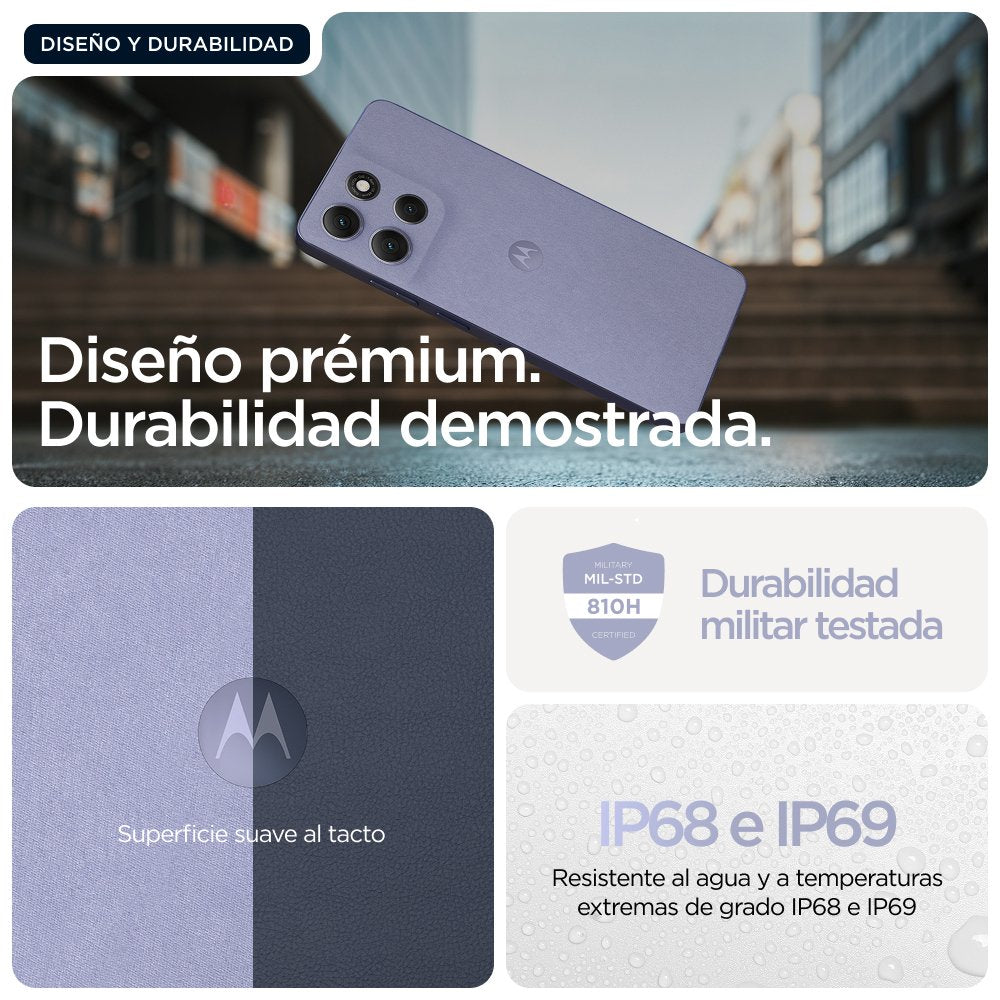 EAN 840493600109 - Motorola moto g86 power 5G 16,9 cm (6.67") SIM doble Android 15 USB Tipo C 12 GB 256 GB 6720 mAh Lila imagen 23