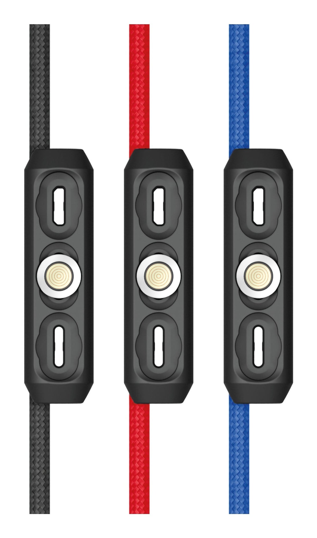 Realpower Magnetic Cable 3 Amp Set,1m,3 Cable Con Adaptern