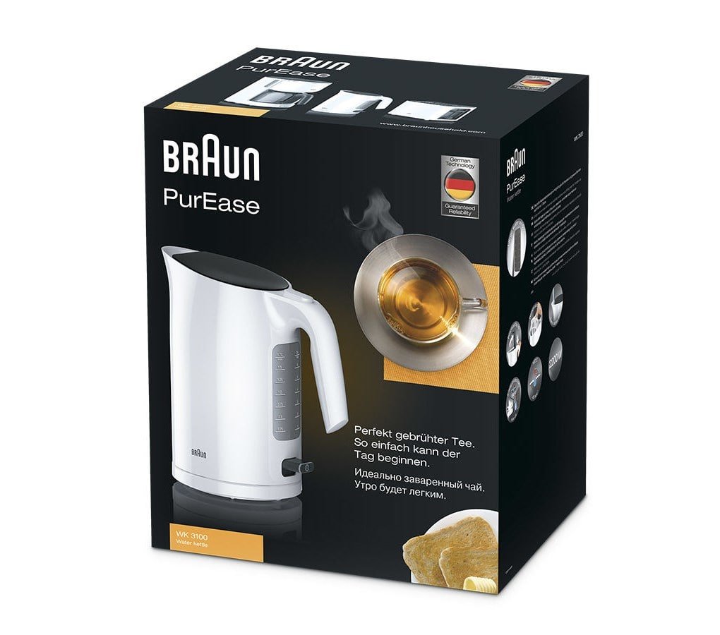 EAN 8021098773166 - Braun PurEase WK 3100 WH tetera eléctrica 1,7 L 2200 W Blanco imagen 2
