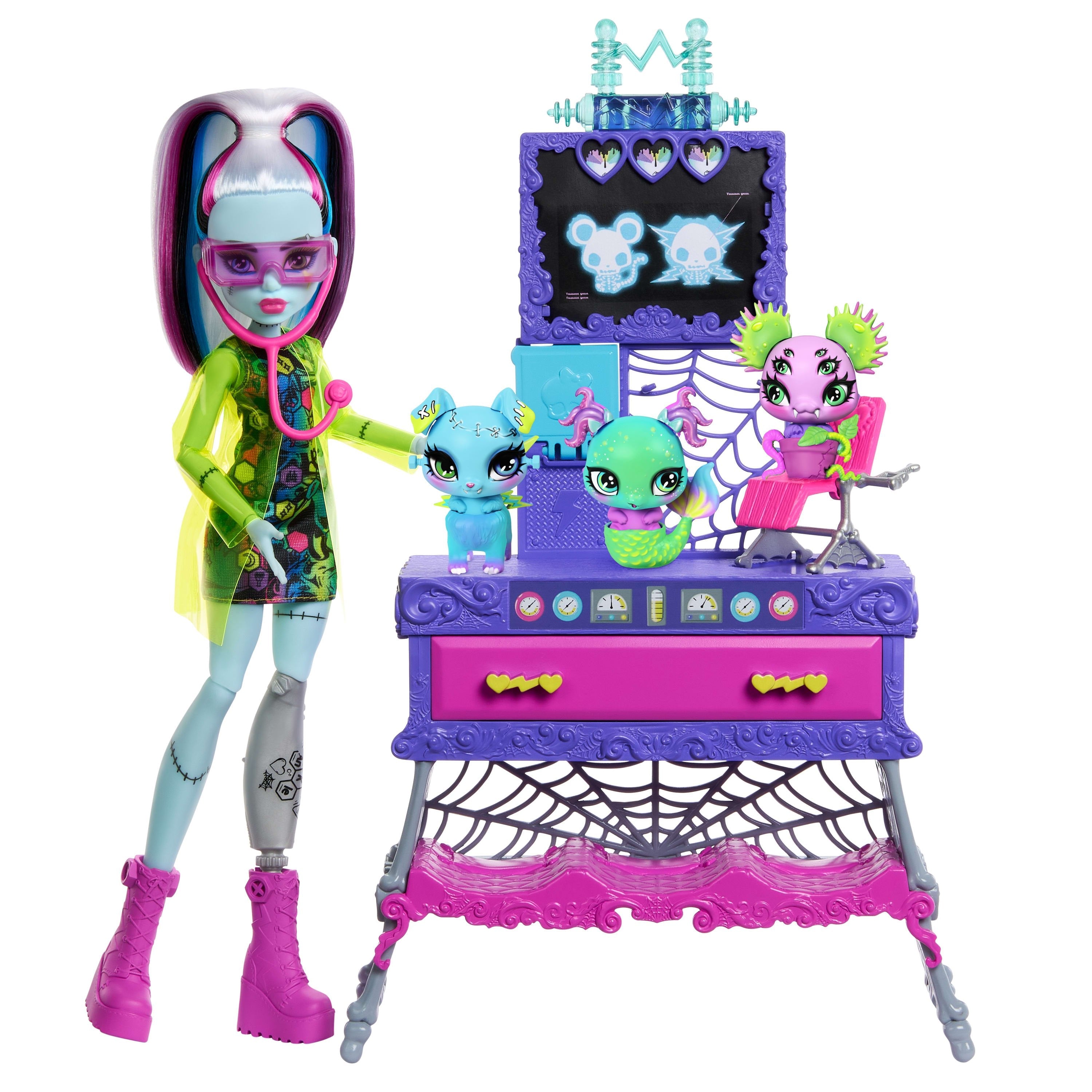 Muñeca Frankie Stein + Laboratorio Monster High
