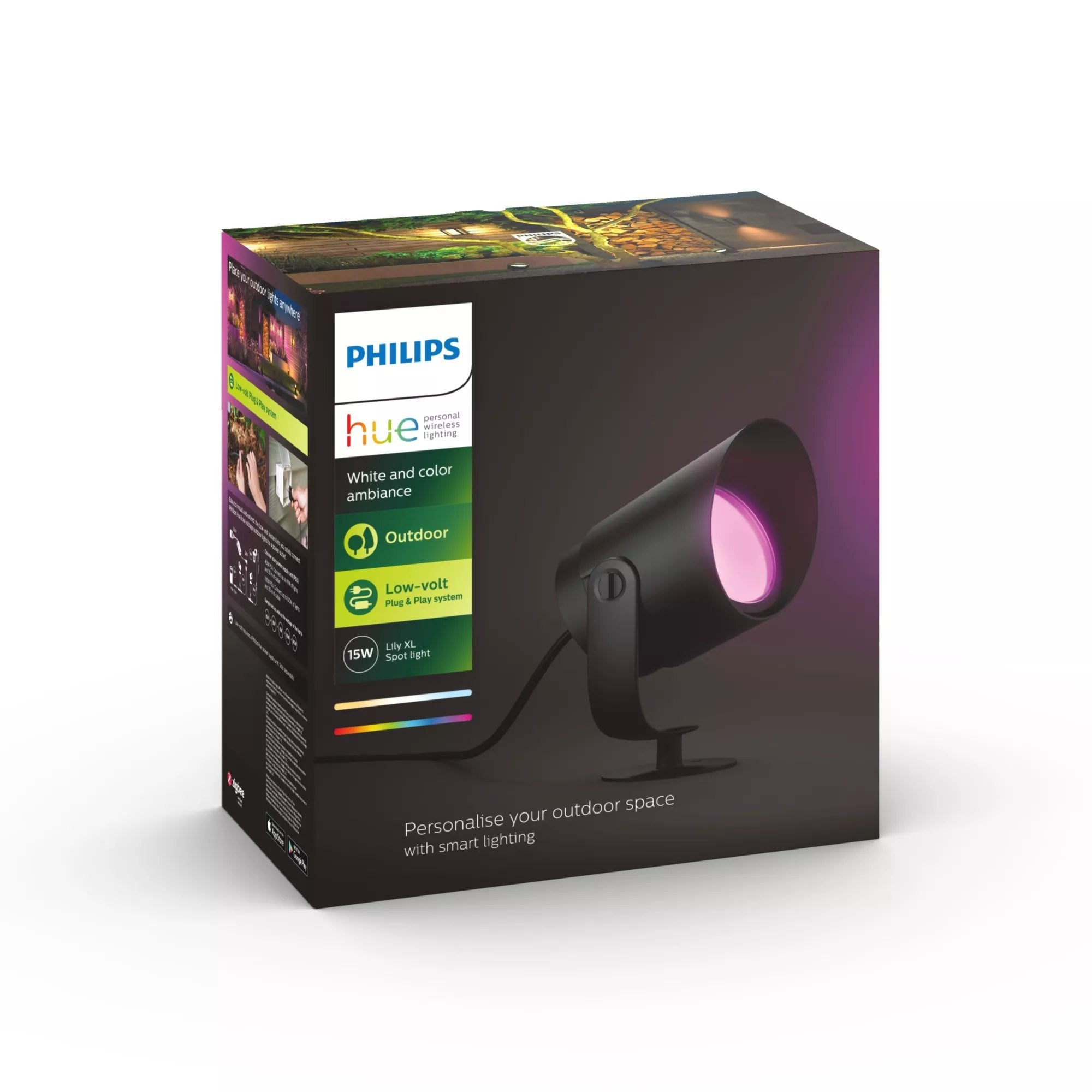 Philips Hue White And Color Ambiance Foco Para Exteriores Lily Xl