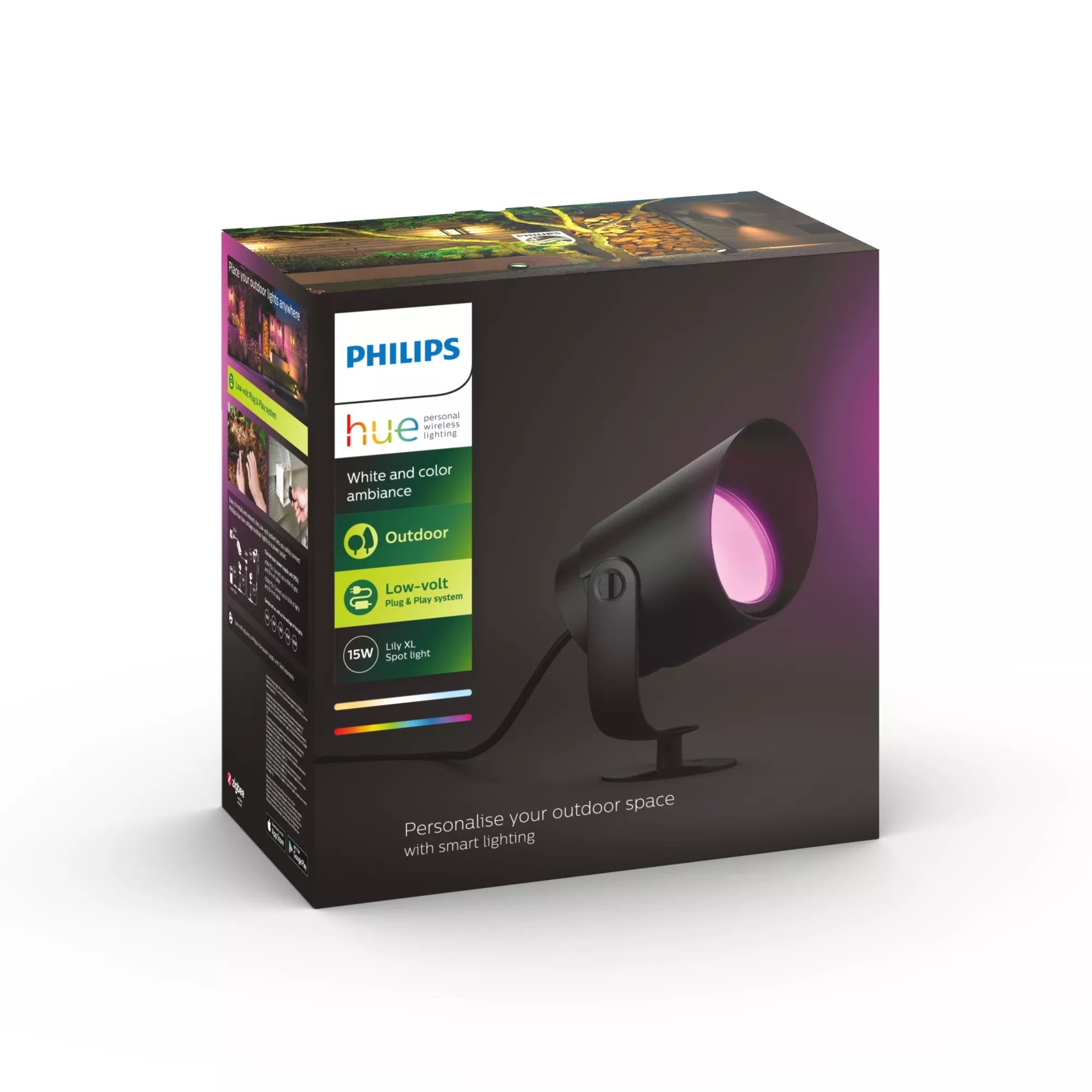 EAN 8718696174364 - Philips Hue White and Color ambiance 1746230P7 Iluminación en poste/pedestal inteligente Bluetooth/Zigbee imagen 9