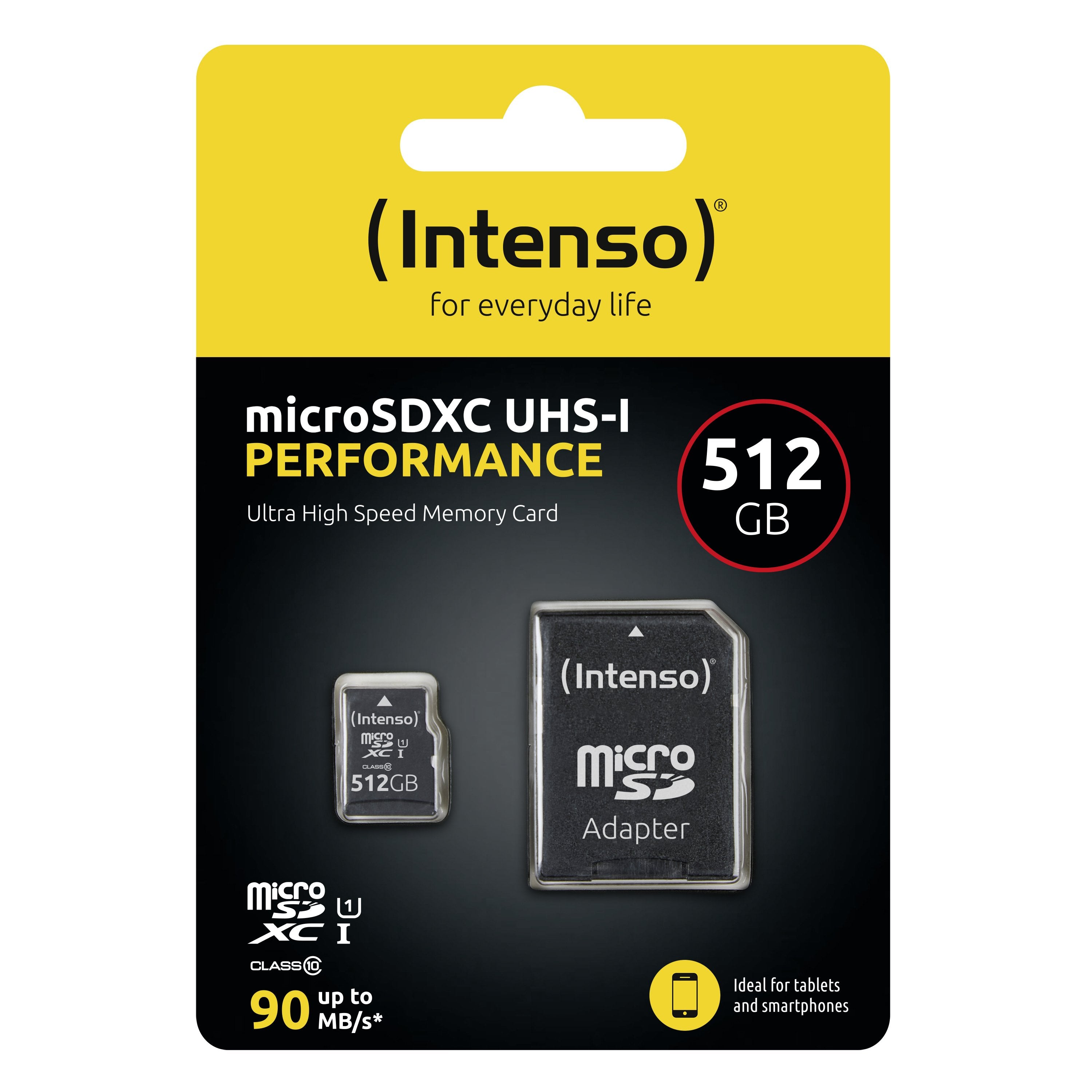 EAN 4034303031740 - Intenso microSD 512GB UHS-I Perf CL10| Performance Clase 10 imagen 2