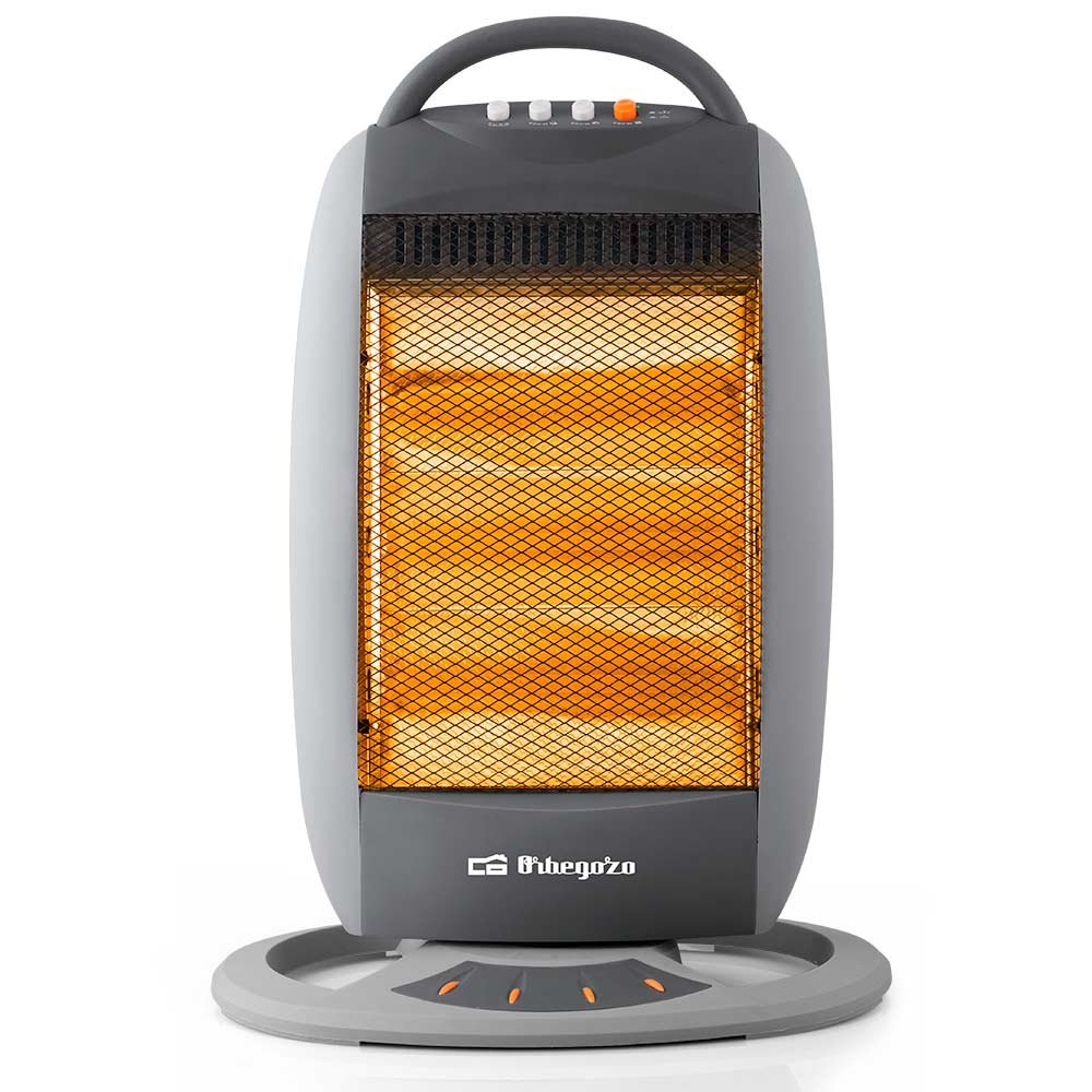Orbegozo Bp 5008 Calentador Halogeno Portatil - Potencia De 1200w - Silencioso - Emision Instantanea De Calor - Sistema
