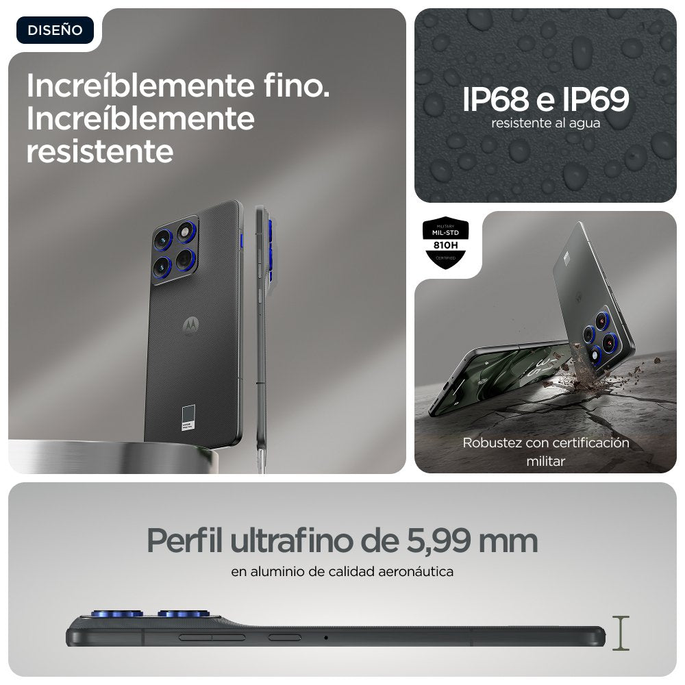 Motorola Edge 70 12+512gb 6.67" 5g Pantone Gadget Grey Ds Tim