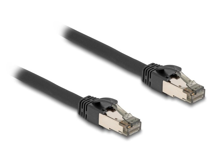 Delock 80240 Cable De Red Rj45 Cat.6a U/Ftp Ultraflexible Con Cubierta Metálica Interior, 1 M, Negro