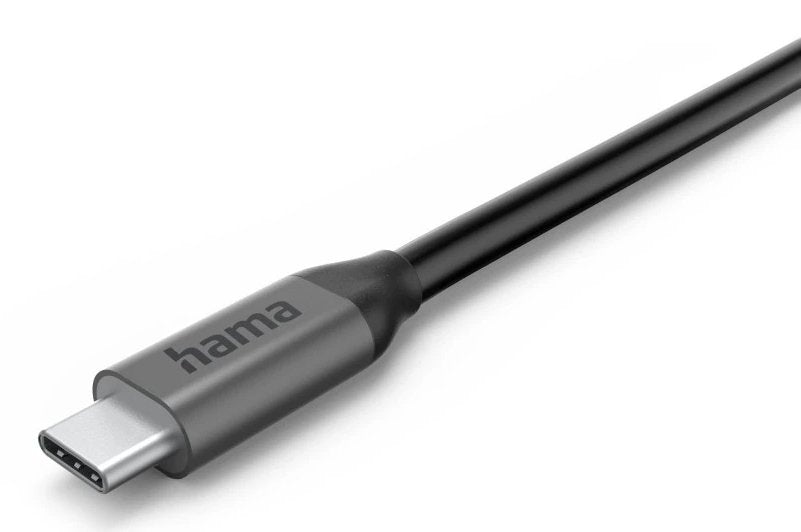 Hama Essential Hub Usb 2.0/3.2 - Potencia Maxima 140w - Cable Usb-C De 40cm - Lan Ethernet 2.5gbps - Displayport 8k -