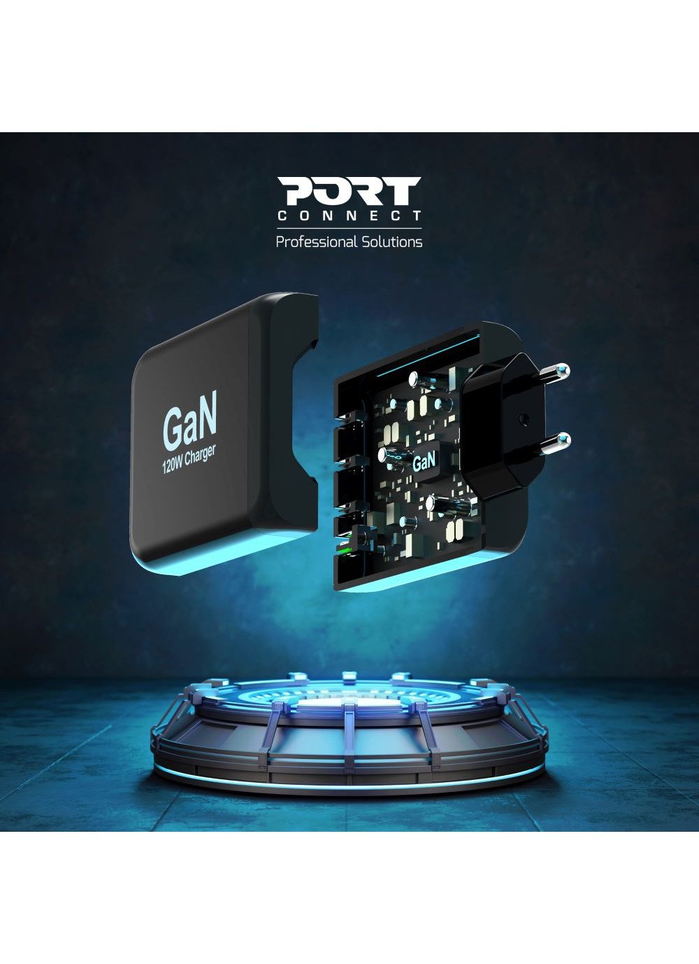 Port Power Supply 120 W - Type C Gan - Eu