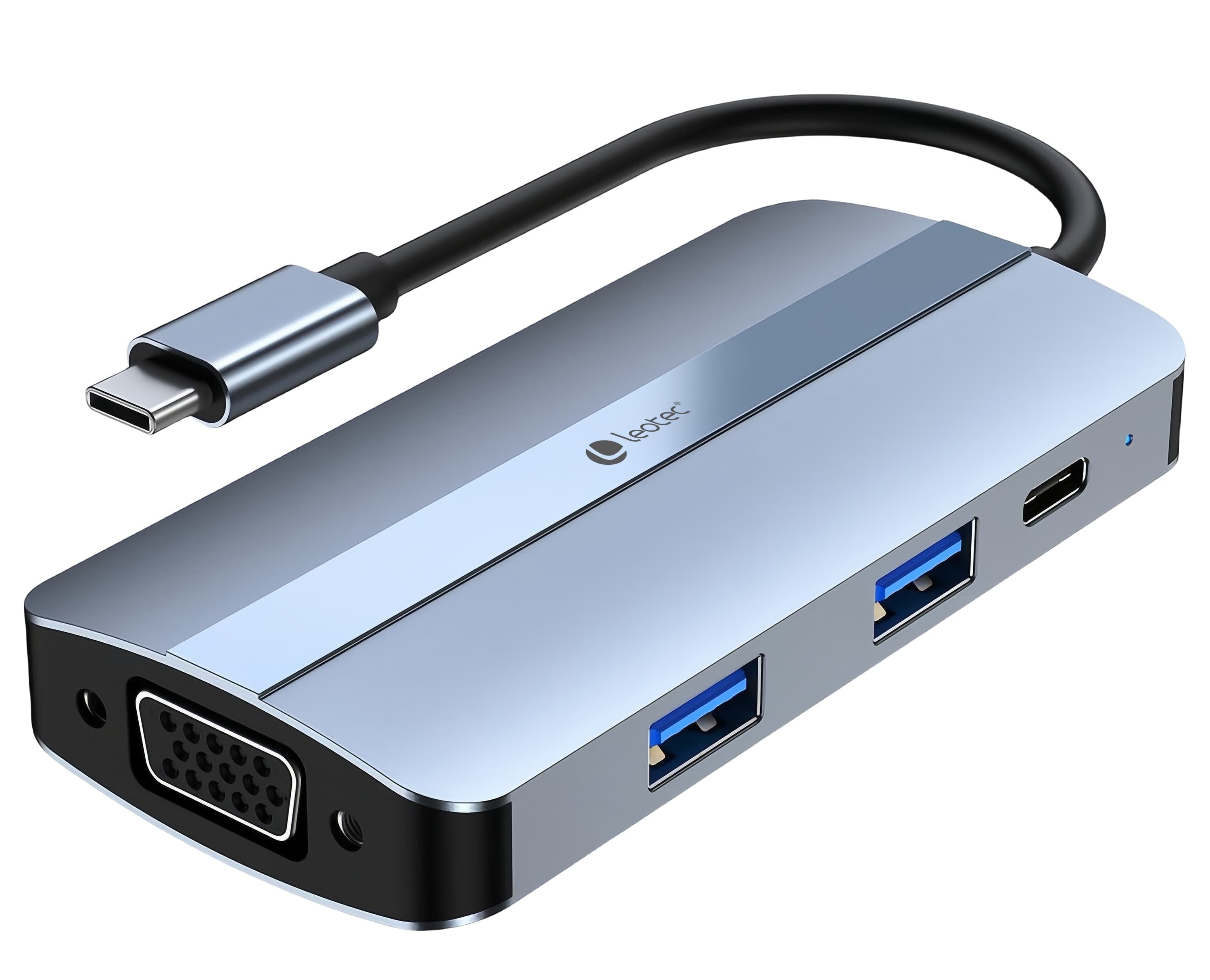 EAN 8436588882653 - Leotec LEDS04 base para portátil y replicador de puertos Acoplamiento USB 3.2 Gen 1 (3.1 Gen 1) Type-C Gr imagen 7