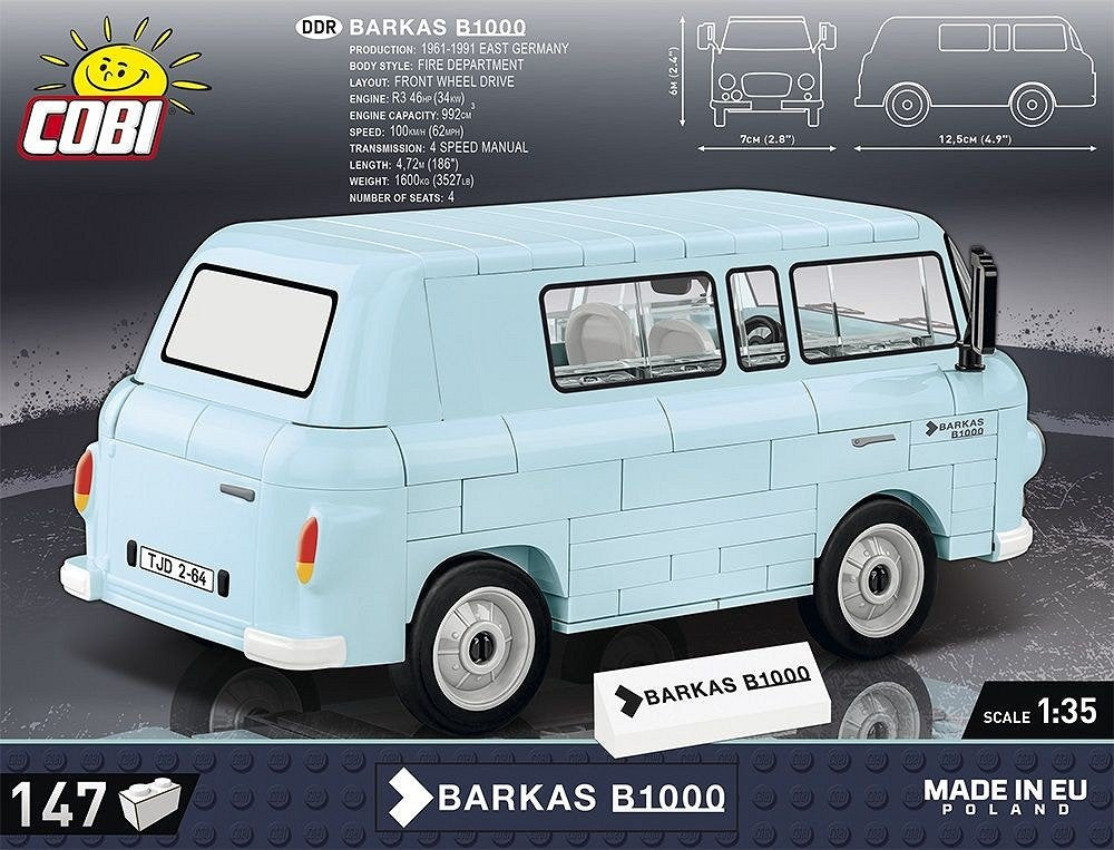 Cobi Barkas B1000, Juguetes De Diseño Cobi-24600