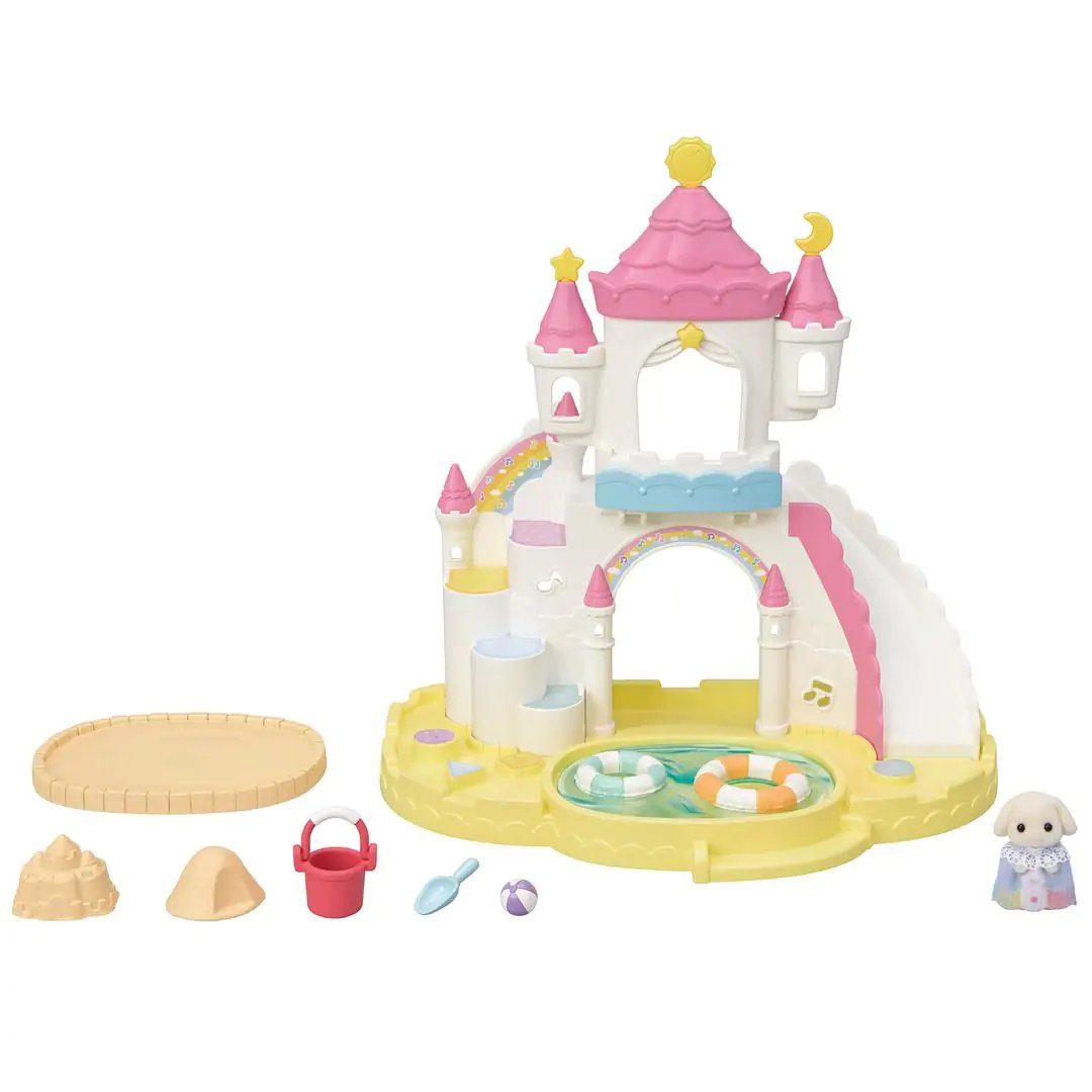 Epoch Sylvanian Families - Erlebniskindergarten Sandkasten Y Pool Con Figur 5746