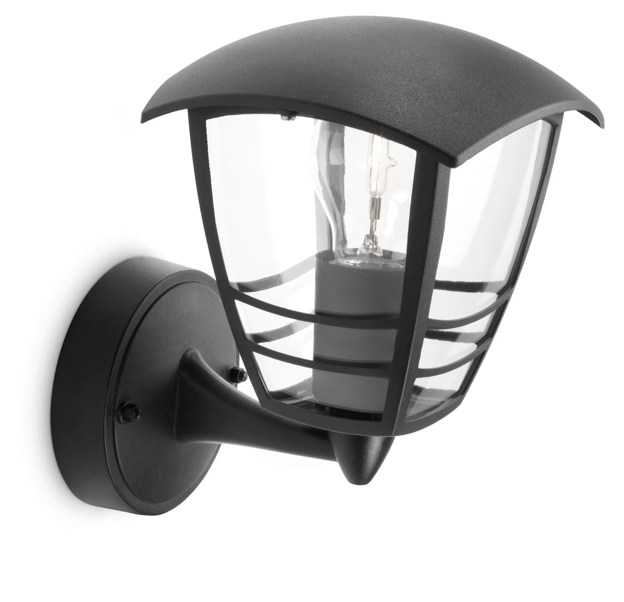 Aplique Exterior Pared 1x60w Negro Mod. Creek Philips