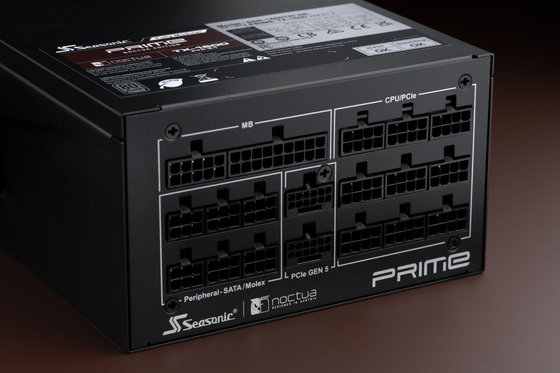 EAN 9010018900248 - Seasonic Prime TX-1600 Noctua Edition unidad de fuente de alimentación 1600 W 24-pin ATX ATX Negro imagen 5
