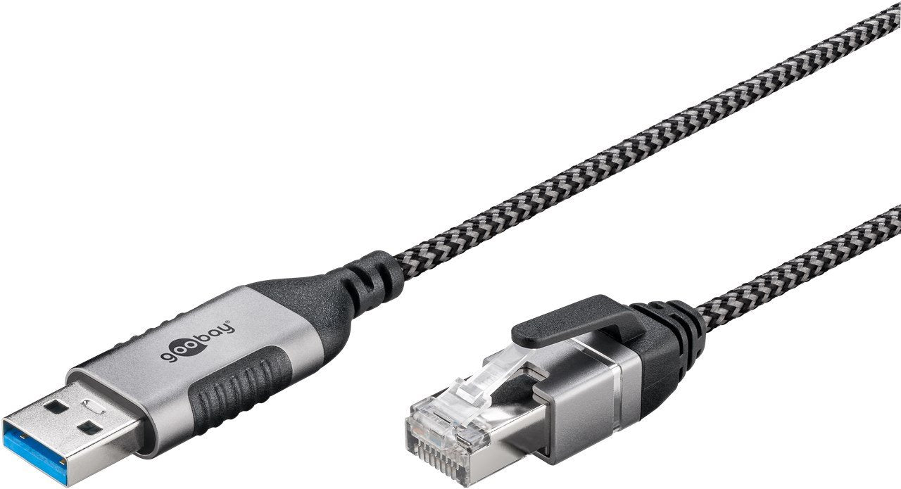 EAN 4040849743979 - Goobay 74397 cambiador de género para cable USB 3.0 type A RJ45 Negro, Plata imagen 3