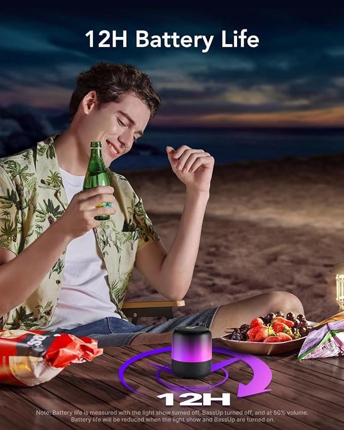 Altavoz Soundcore Glow Mini Rgb Negro Bluetooth