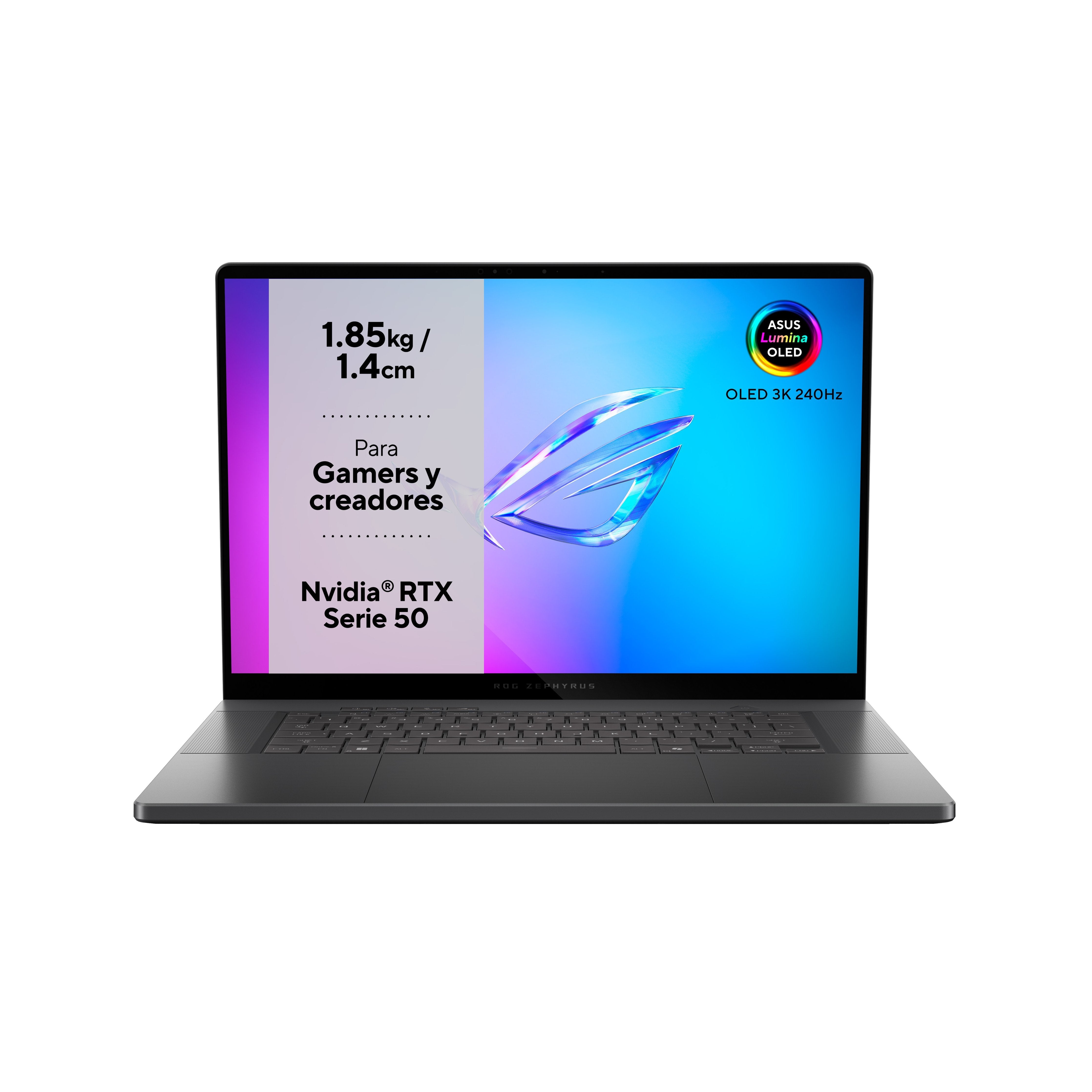 Asus Rog Zephyrus G16 Oled Gu605cr-Qr102w - Ordenador Portátil Gaming De 16" Wqxga 240hz (Intel Core Ultra 9 285h, 32gb Ram, 1tb Ssd, Nvidia Rtx 5070 Ti 12gb, Windows 11 Home) Gris Eclipse - Teclado Qwerty Español