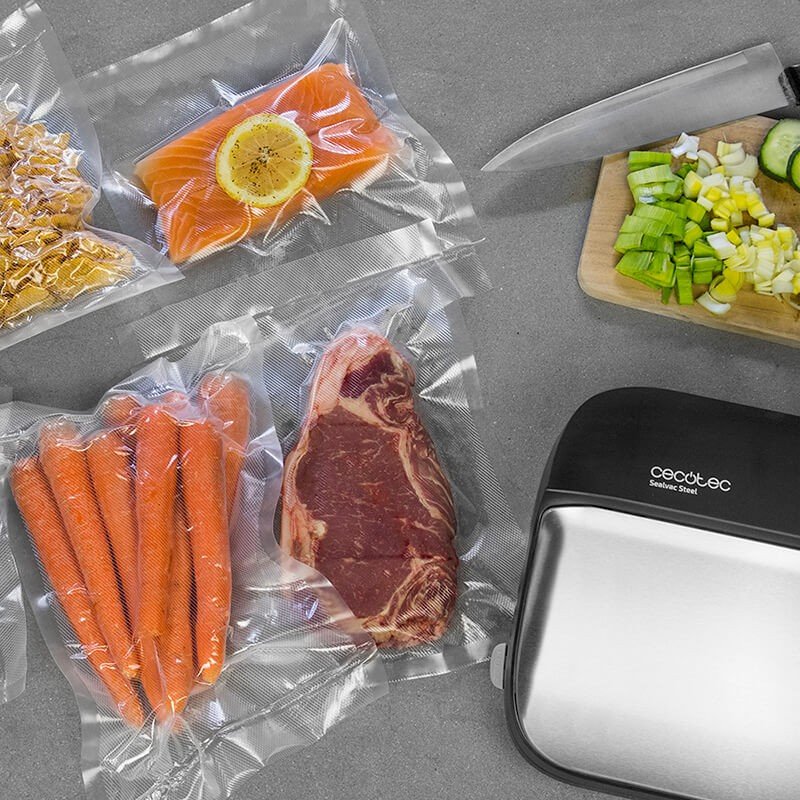 Cecotec 04070 Sellador Al Vacío 0,9 Mbar Negro, Gris