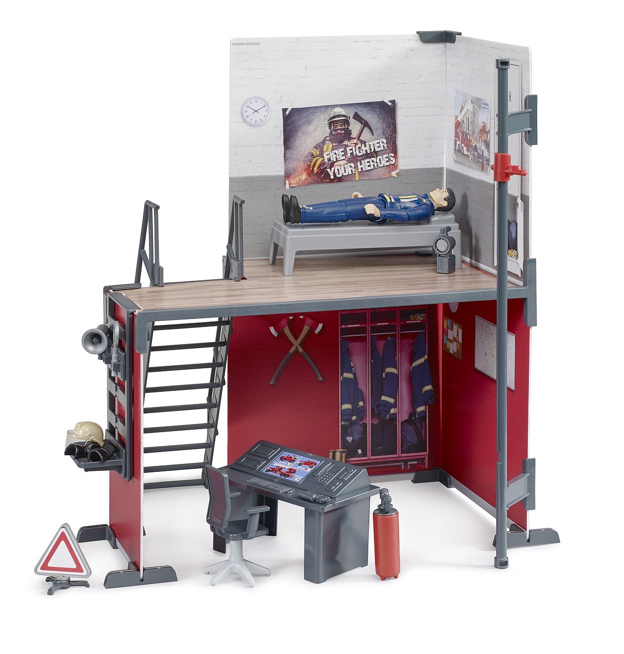 Estación De Bomberos Bruder Bworld Con Bombero 62702