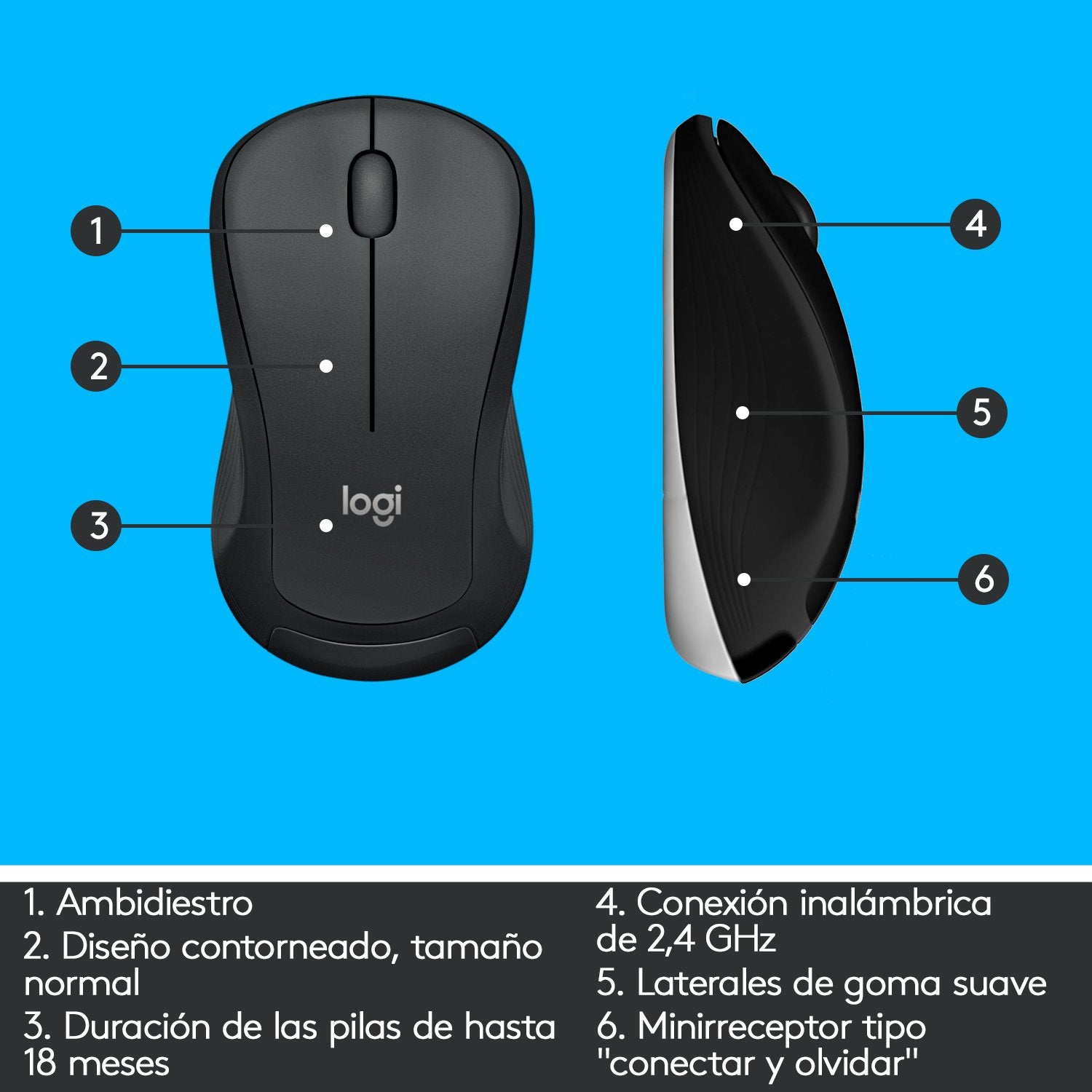 EAN 5099206077423 - Logitech 920-008680 teclado Ratón incluido Universal RF inalámbrico QWERTY Español Negro, Blanco imagen 9