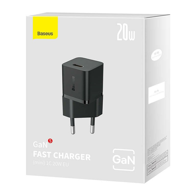EAN 6932172625313 - Baseus GaN5 20W Mini Universal Negro Corriente alterna Carga rápida Interior imagen 3