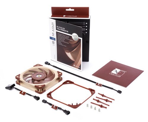 EAN 9010018100372 - Noctua NF A12x25 ULN Carcasa del ordenador Ventilador 12 cm Beige, Rojo imagen 5
