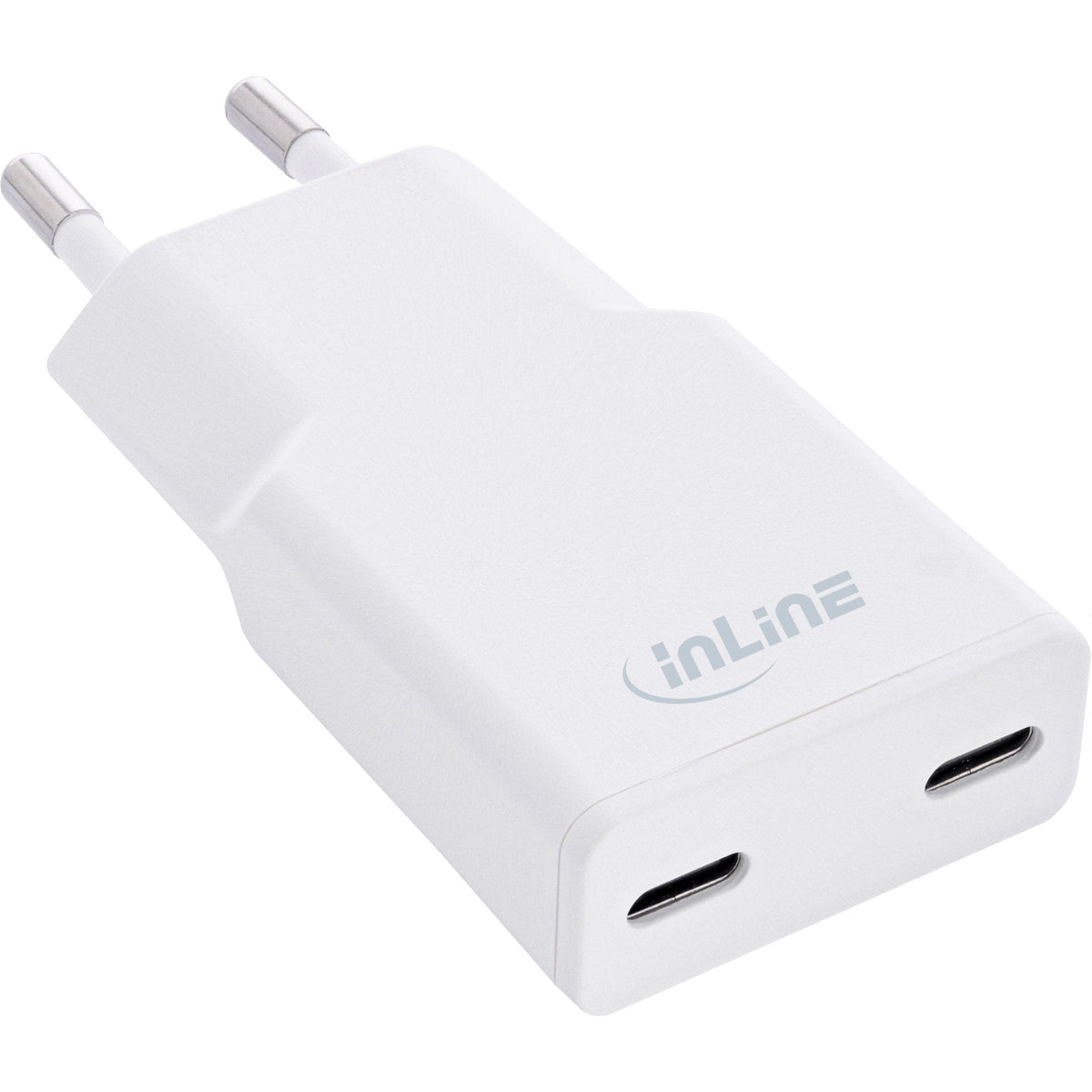 Inline® Usb Power Supply Charger Dual Usb-C, Pd, Pps, 30w, White