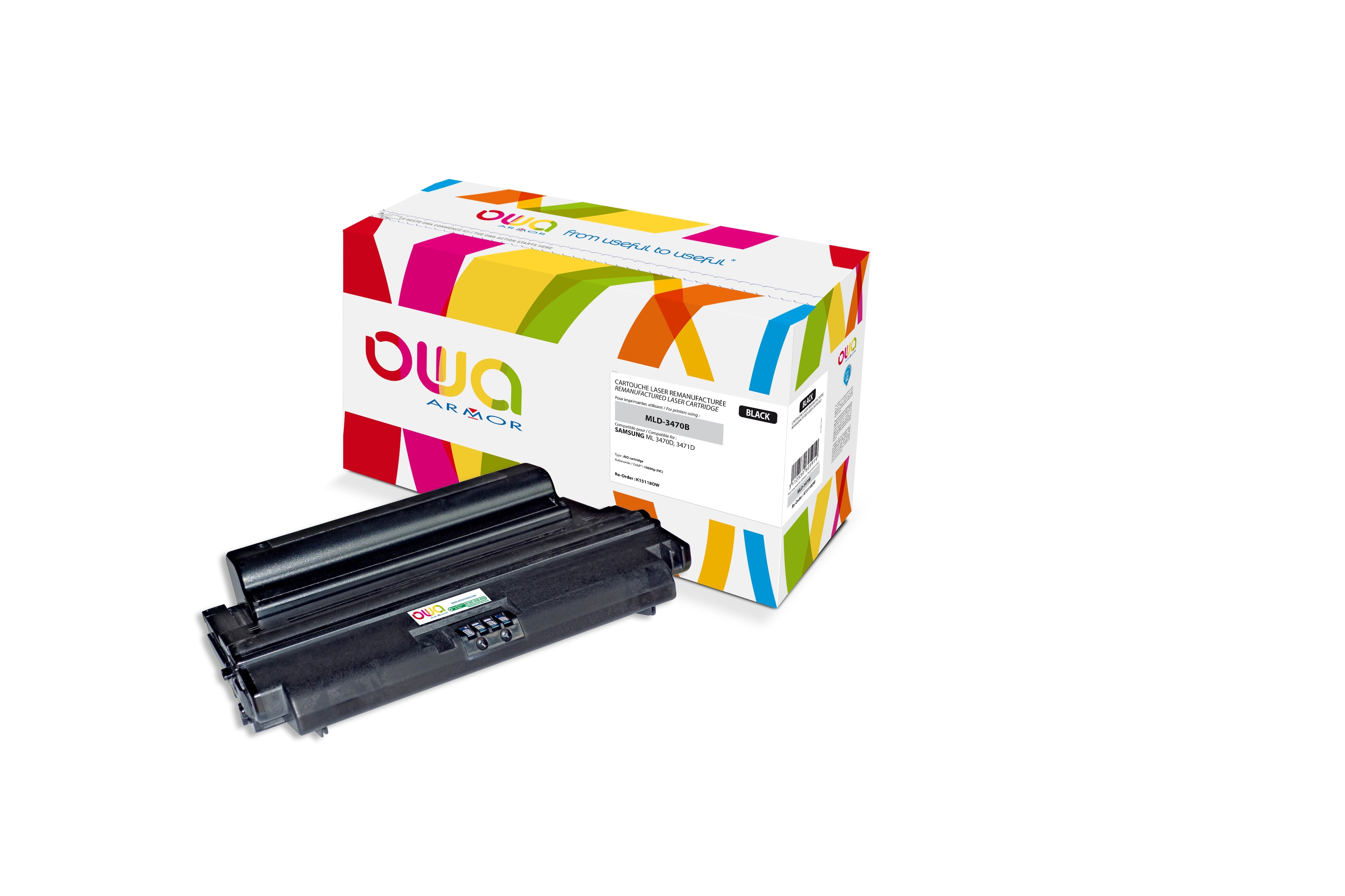 Tóner Compatible Owa Samsung Ml-D3470b / Eur (10000 Páginas) Negro
