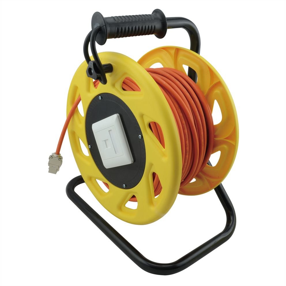 Cable Drum S/Ftp Cat.6a/Class Ea, Rj45 M/F, 60m