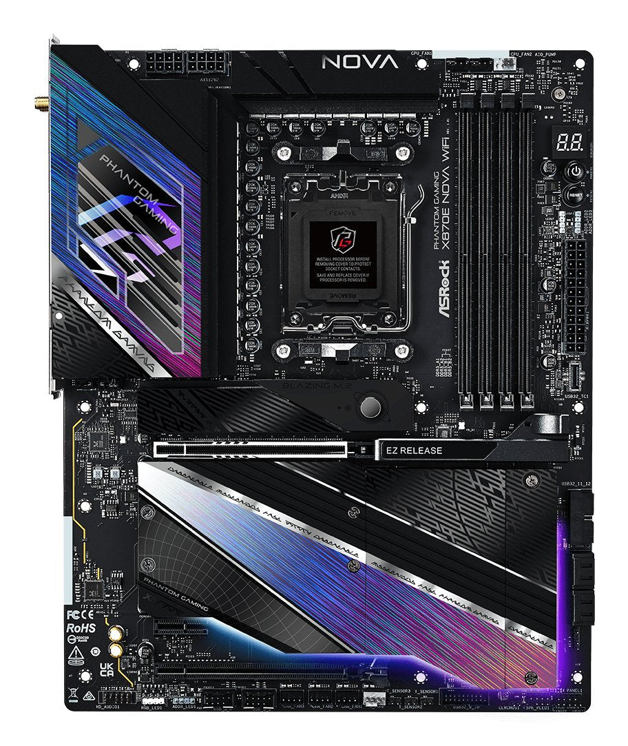 EAN 4710483949654 - Asrock MK X870E NOVA WIFI AMD X870E Zócalo AM5 ATX imagen 2