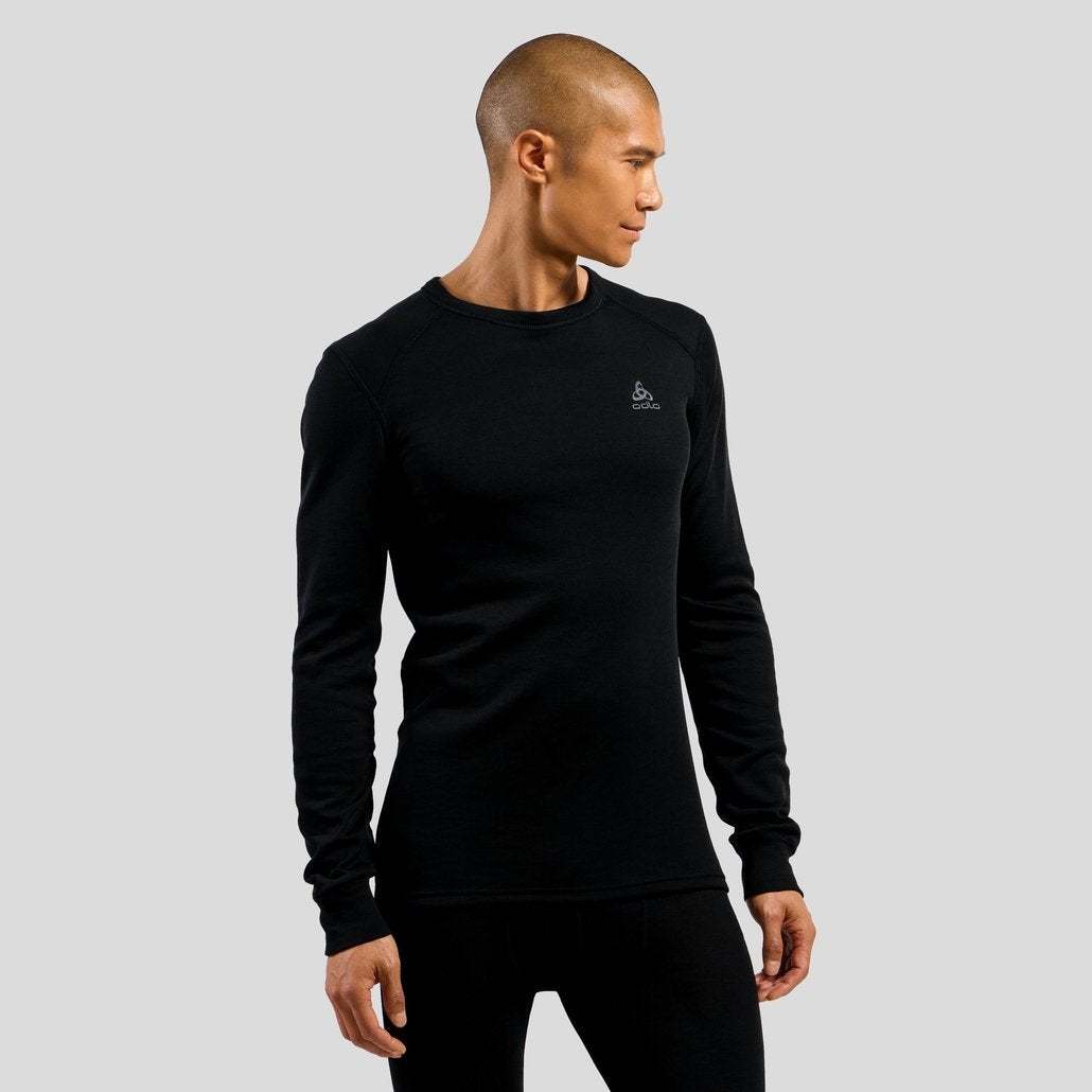 Koszulka Meska Odlo Bl Top Crew Neck L/S Active Warm Eco Roz. M Negro