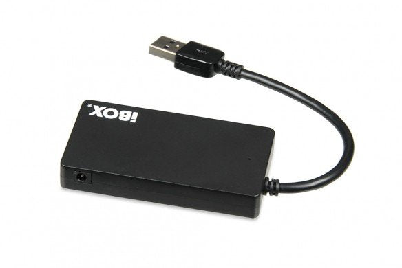 I-Box Hub Usb 3.0 4 Puertos Slim Negro