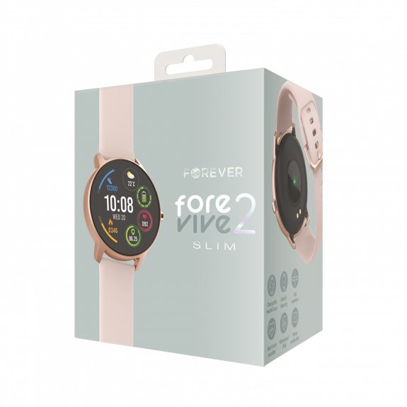 EAN 5900495961907 - Forever ForeVive 2 Slim SB-325 3,1 cm (1.22") IPS Digital 240 x 240 Pixeles Pantalla táctil Oro rosa imagen 6