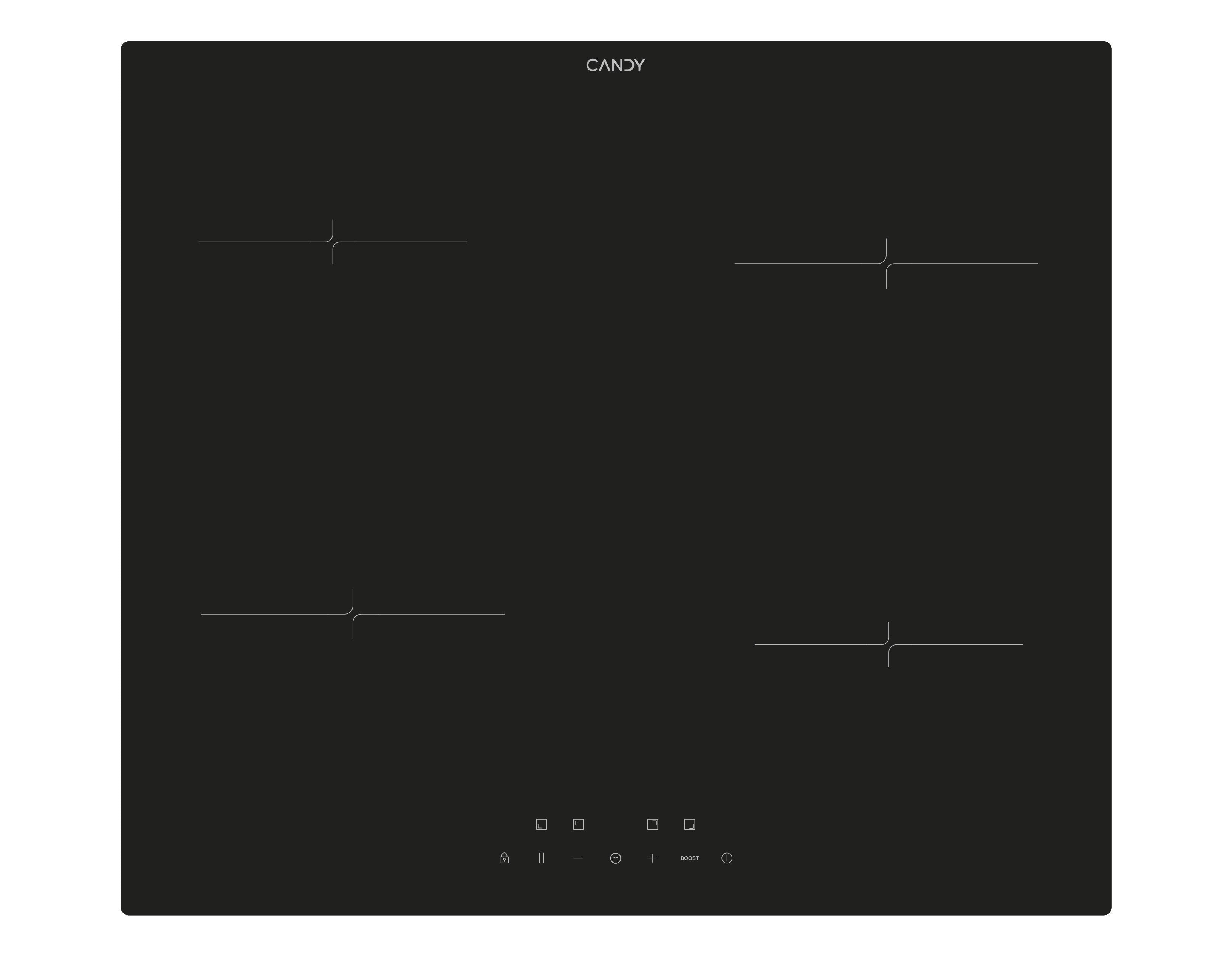 EAN 8059019109435 - Candy CI642CA Negro Integrado 59 cm Con placa de inducción 4 zona(s) imagen 1