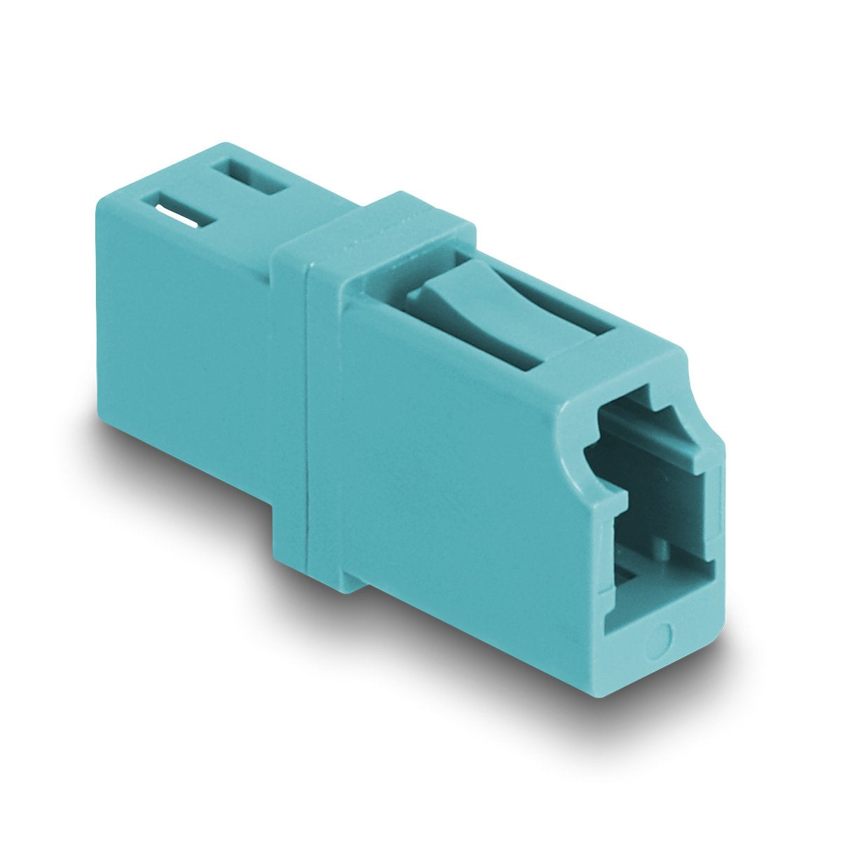 Delock 87987 Acoplador De Fibra Óptica Lc Simplex Hembra A Lc Simplex Hembra Om3 Cian