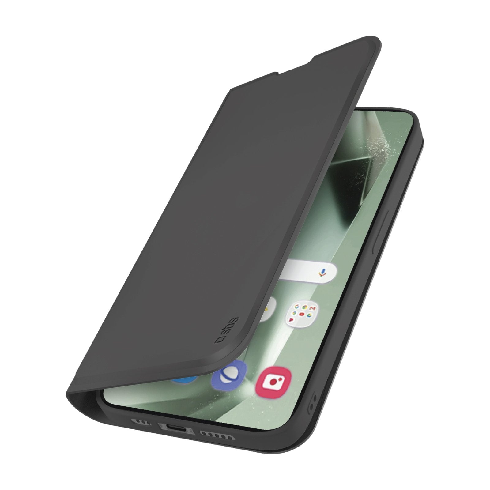 Sbs Wallet Stand Galaxy S24 Fe Schwarz