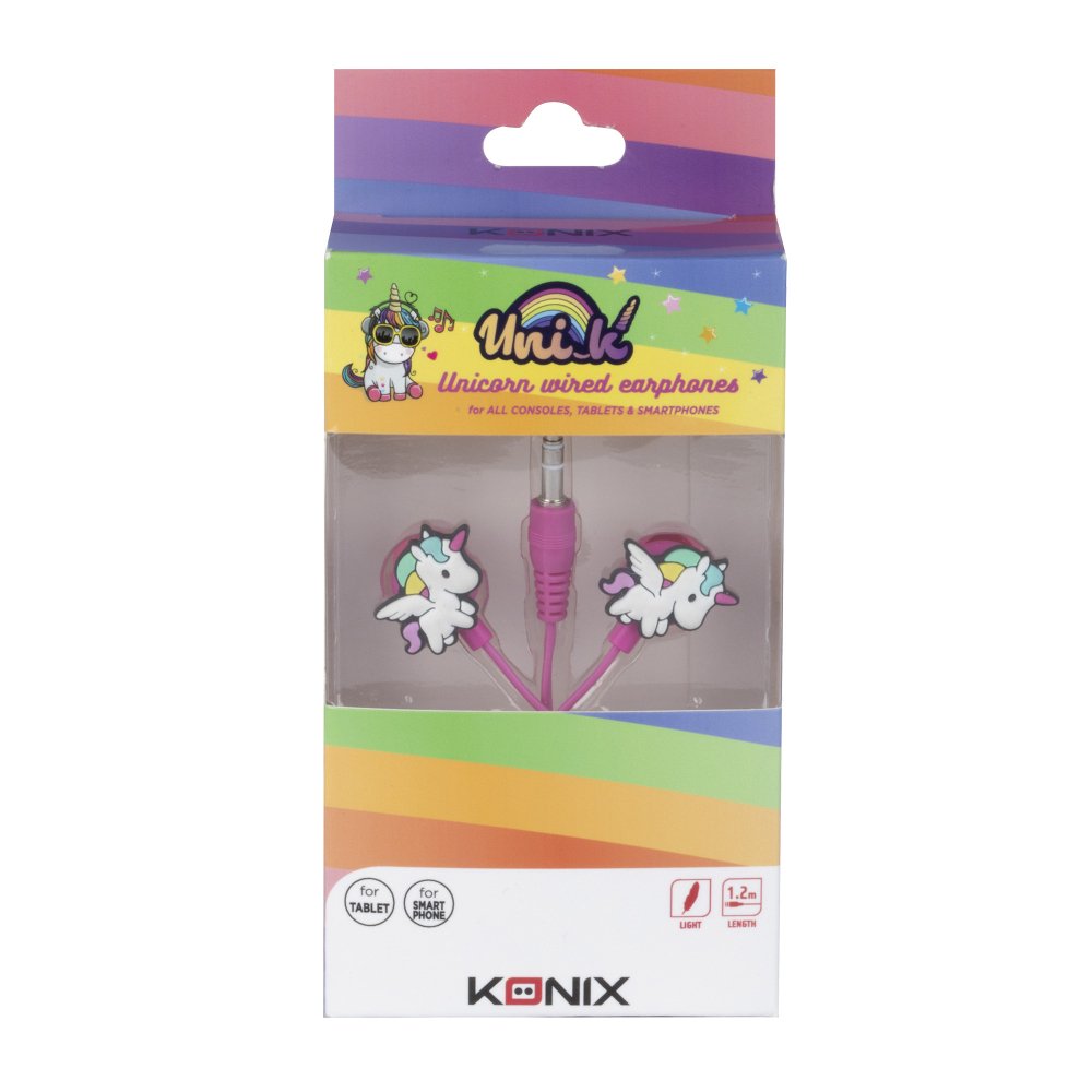 Auriculares Intrauditivos Konix Unik In-Ear Jack 3.5 Rosas